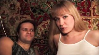 Pregnant russian wife gets fucked by her husband