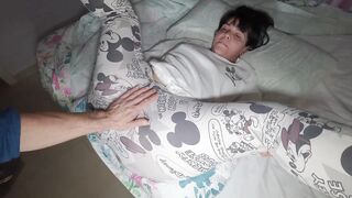 I fuck my hot stepmom and cum inside her juicy hairy pussy. Creampie big hairy pussy close up