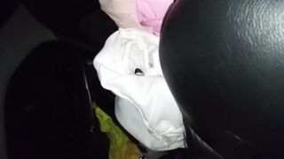 Fucking 18 year old slut in the backseat of a car