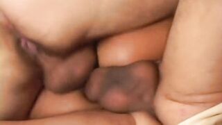 Double Penetration and Cumshot in Mouth for Wonderful Redhead Teen