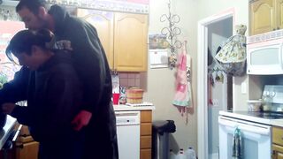 Fucking My Friends Wife - Milf Gets Fucked by Toy Boy on Kitchen Counter