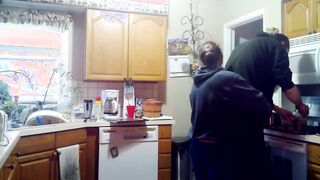 Fucking My Friends Wife - Milf Gets Fucked by Toy Boy on Kitchen Counter