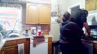 Fucking My Friends Wife - Milf Gets Fucked by Toy Boy on Kitchen Counter