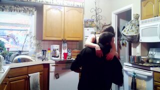 Fucking My Friends Wife - Milf Gets Fucked by Toy Boy on Kitchen Counter