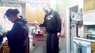 Fucking My Friends Wife - Milf Gets Fucked by Toy Boy on Kitchen Counter