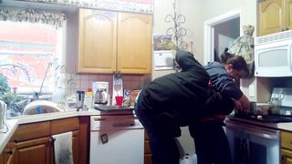 Fucking My Friends Wife - Milf Gets Fucked by Toy Boy on Kitchen Counter