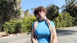 Curly hairted horny milf blowjob and doggy style hard fucking