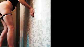 Stepmom gets her ass fucked standing in the bedroom