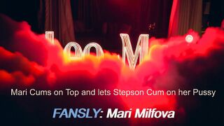 Mari Loudly Cums on Top Then He Cums on Her Pink Pussy