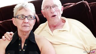 Cuckold Husband watch his real old Mature GILF Wife fucked by Boy at Porn Casting