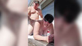 Cute Chubby Milf outdoors
