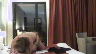 Helen gets her ass fucked in front of the hotel window
